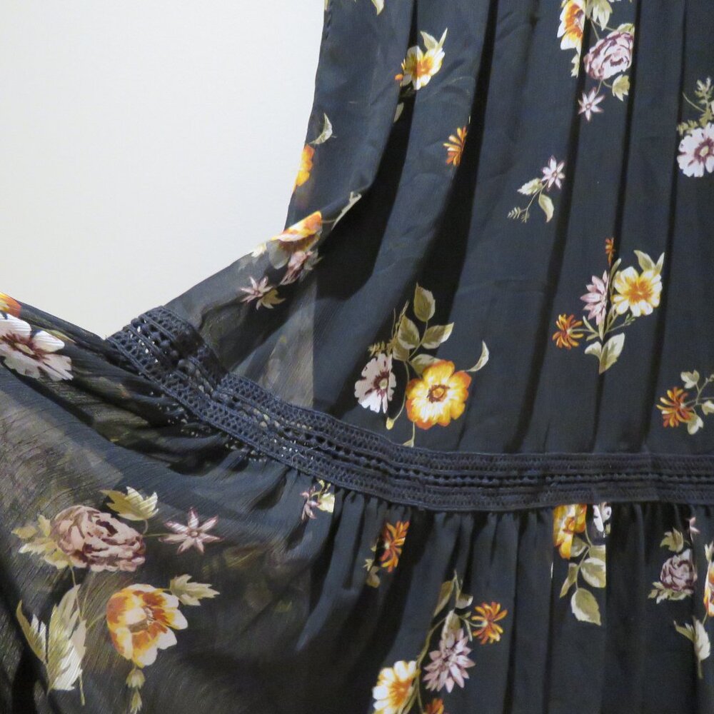 Abercrombie & Fitch Black Floral Maxi Dress - Picture 8 of 15